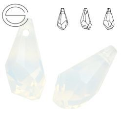 6015 MM 21 Swarovski Polygon WHITE OPAL