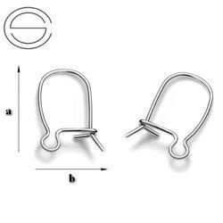 BZ-06 Bigle zamknięte do podwieszania Srebro 925 /gram