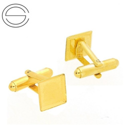 MTKZ-10 Cufflinks base Silver 925 GOLD PLATED