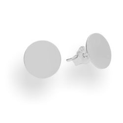SZT-268 Silver stud earrings CIRCLES 18mm - SILVER 925