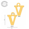 CL-213M "M" Pendant 10,3 x 12,9 mm Sterling Silver 925