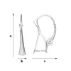 BA-18 Leverbacks - Earring Hooks - Sterling Silver 925 / gram