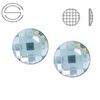 2035 MM 6 Swarovski Chessboard Circle AQUAMARINE F