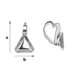 KWP-019/6 Bail for 4841 Silver 925 RHODIUM