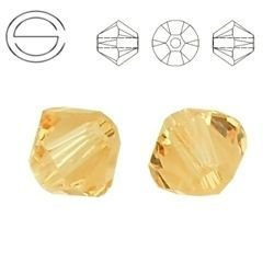 5328 MM 4 Swarovski Bicone LIGHT PEACH 2 szt.