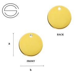 CHAZ-202 Element podwieszany Srebro 925 POZŁACANE