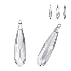6533 MM 23 Swarovski Raindrop CRYSTAL RHOD