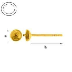 GWSZ-4 Sztyfty do wklejania Srebro 925 POZŁACANE