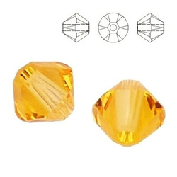 5328 MM 6 Swarovski XILION Bicone LIGHT TOPAZ