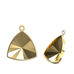 4799/J MM 14 Swarovski Triangle - oprawa - Gold