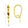 BOHZ-34  Earwires Silver Gold Plated
