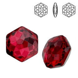 4683 MM 14 Swarovski Fantasy Hexagon SCARLET F