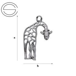 CHA-118 ŻYRAFA Element do podwieszania Srebro 925