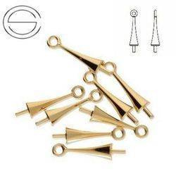 65M001 MM 11,5 Swarovski Trumpet Cap - GOLD