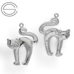 CHAP-126 KOT do podwieszania Srebro 925 RODOWANE