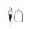 KKP-2 Bail 925 silver RHODIUM