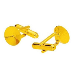 MTZ-43/12 Cufflinks setting Silver 925 GOLD PLATED