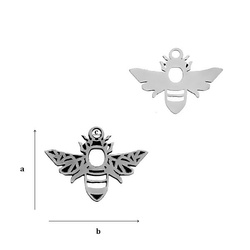 CL-428 Zawieszka PSZCZOŁA 9,6 mm Srebro 925