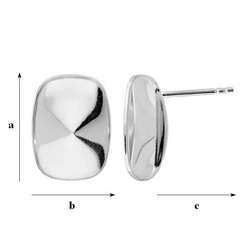 GW-100/14 STUD EARRING FOR 4568 SILVER 925