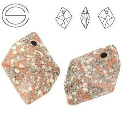 6680/B MM 20 Swarovski Cosmic MARBLED TERRACOTTA