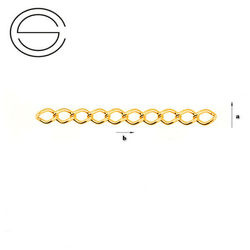 P-R1-50Z Przedłużka 3 cm Srebro pr. 925 POZŁACANE