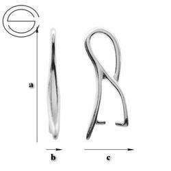 KW-46 Krawatka do Swarovskiego Srebro 925 /gram