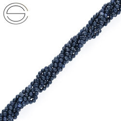 KN-RF-3,0 SAP Natural stone - round faceted - SAPPHIRE - Strand