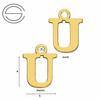 CL-213M "M" Pendant 10,3 x 12,9 mm Sterling Silver 925