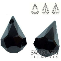 6022 MM 14 Swarovski Raindrop JET