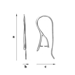 BO-15 Bigle otwarte do Swarovskiego Srebro 925 /gram