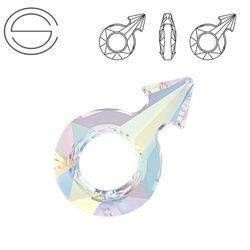 4878 MM 18 Swarovski Male Symbol Crystal AB