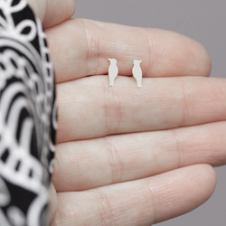 SZT-462 parrot stud earrings - silver 925