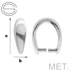 KWM-01 Krawatka do Swarovskiego Mosiądz srebrzony