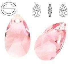 6106 MM 22 Swarovski Pear-shaped LIGHT ROSE