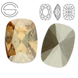4568 MM 8 Swarovski Cushion GOLDEN SHADOW GSHA F