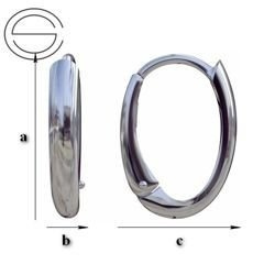 SV-08 Earwires Snap Earrings Silver 925