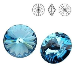 PRECIOSA 436-11-177 MC Rivoli Maxima SS 39 AQUA BOHEMICA F - 1 pkg. = 144 pcs.