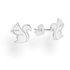 SZTP-766 Silver earrings SQUIRREL - Sterling Silver 925 Rhodium Plated