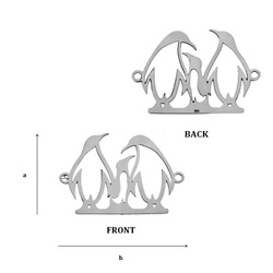CL-466 PENGUIN Pendant 23,0 mm Sterling Silver 925