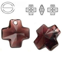 6866 MM 20 Swarovski Cross BURGUNDY