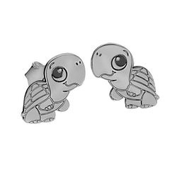 Srebrne kolczyki ŻÓŁW -SREBRO  p. 925