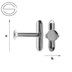 MTB-6 Cufflinks setting Silver 925