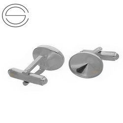 MTP-99/14 Cufflinks base Silver 925  RHODIUM PLATED