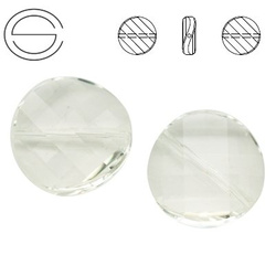 5621 MM 14 Swarovski Twist Bead CRYSTAL