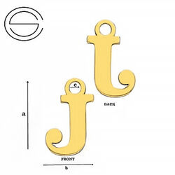 CLZ-682J Zawieszka Alfabet Literka J Srebro pr 925