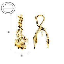 KWZ-13 Bail Silver 925 GOLD PLATED