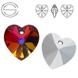 6228 MM 10 Swarovski XILION Heart VOLCANO VOL