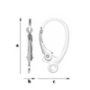 BA-28 Leverbacks - Earring Hooks - Sterling Silver 925