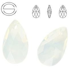6106 MM 28 Swarovski Pear-shaped WHITE OPAL