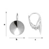 BA-43/10 Leverbacks for 1122 Rivoli - Earring Hooks - Sterling Silver 925 / gram